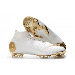 Zapatos Nike Mercurial Superfly 360 Elite FG - Blanco Oro