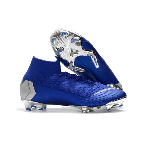 Zapatos Nike Mercurial Superfly 360 Elite FG - Azul Plata