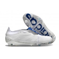 Adidas Predator Elite Foldover Tongue FG Blanco Plateado Met Bright Royal