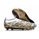 adidas Predator Elite Laceless Cesped Natural Seco Blanco Oro Gris
