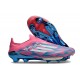 Zapatillas de Futbol adidas F50 + LL FG Solar Azul Ftwr Blanco Solar Rosa
