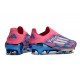 Zapatillas de Futbol adidas F50 + LL FG Solar Azul Ftwr Blanco Solar Rosa