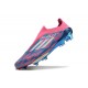 Zapatillas de Futbol adidas F50 + LL FG Solar Azul Ftwr Blanco Solar Rosa