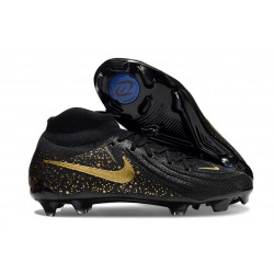 Zapatillas Nike Phantom Luna 2 Elite FG Negro Mtlc Dorado Moneda