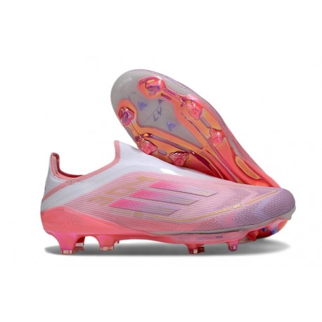 Zapatillas de Futbol adidas F50 + LL FG Rosa Blanco