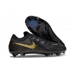 Bota Nike Phantom Luna II Elite L FG Negro Dorado