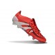 Adidas 2025 Predator Elite FT FG Rojo Lúcido Blanco Negro
