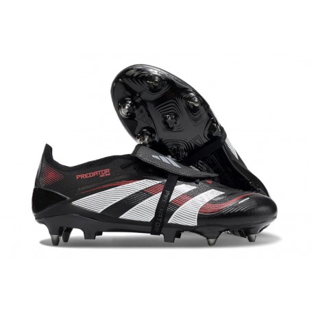 Adidas 2025 Predator Elite FT FG Negro Gris Four Rojo Lúcido