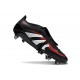 Adidas 2025 Predator Elite FT FG Negro Gris Four Rojo Lúcido