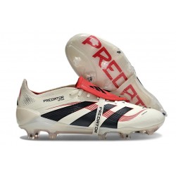 Adidas 2025 Predator Elite FT FG Blanco Off Negro Rubí Puro