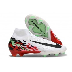 Botas Nike Mercurial Superfly 10 Elite FG Blanco Negro Rojo