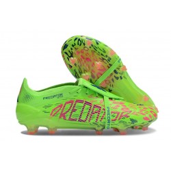 Adidas 2025 Predator Elite FT FG Limón Lúcido Rosa Azul Fusion