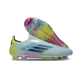 adidas F50 Elite Sin Cordones FG Casi Azul Azul Semilúcido Semi Amarillo Solar