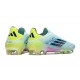 adidas F50 Elite Sin Cordones FG Casi Azul Azul Semilúcido Semi Amarillo Solar