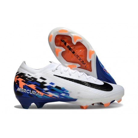 Botas de Futbol Nike Mercurial Vapor XVI Elite FG Blanco Negro Azul