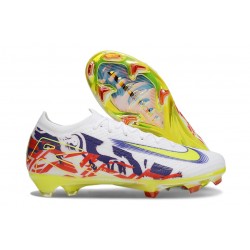 Botas de Futbol Nike Mercurial Vapor XVI Elite FG Blanco Amarillo Violeta Rojo