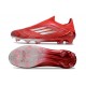 adidas F50 Elite Sin Cordones FG Rojo Plata