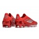 adidas F50 Elite Sin Cordones FG Rojo Plata