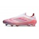 adidas F50 Elite Sin Cordones FG Rosa Blanco