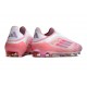 adidas F50 Elite Sin Cordones FG Rosa Blanco