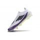 adidas F50 Elite Sin Cordones FG X Messi Ftwr Blanco Negro Morado Unity