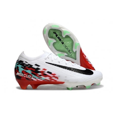 Botas de Futbol Nike Mercurial Vapor XVI Elite FG Blanco Negro Rojo