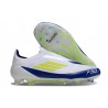 adidas F50 Elite Sin Cordones FG Blanco Amarillo Solar Azul Lúcido