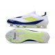 adidas F50 Elite Sin Cordones FG Blanco Amarillo Solar Azul Lúcido