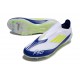adidas F50 Elite Sin Cordones FG Blanco Amarillo Solar Azul Lúcido