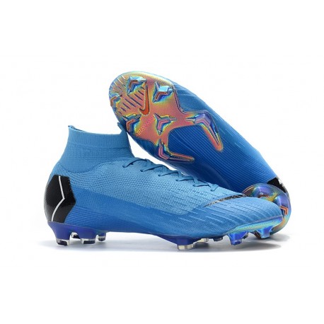 Nike Mercurial Superfly VI Elite FG Tacón - Azul Negro