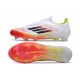 adidas F50 Elite Sin Cordones FG Blanco Negro Amarillo Solar