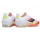 adidas F50 Elite Sin Cordones FG Blanco Negro Amarillo Solar