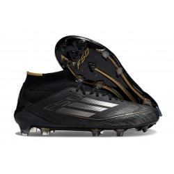 Botas de Futbol adidas F50 Elite Mid FG Negro Hierro Met Dorado Met