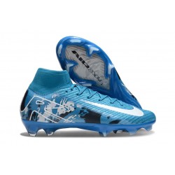 Nike Air Zoom Mercurial Superfly X Elite FG Azul Blanco