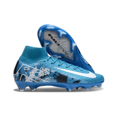 Nike Air Zoom Mercurial Superfly X Elite FG Azul Blanco