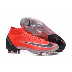 Nike Mercurial Superfly VI Elite FG Tacón - Rojo Negro