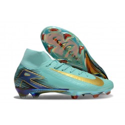Nike Air Zoom Mercurial Superfly X Elite FG Océano Cubo Dorado Azul