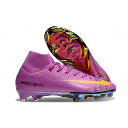 Nike Air Zoom Mercurial Superfly X Elite FG Violeta Amarillo