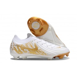Bota Nike Phantom Luna II Elite L FG Blanco Dorado
