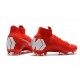 Nike Mercurial Superfly VI Elite FG Tacón - Rojo Blanco