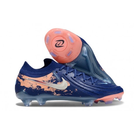 Bota Nike Phantom Luna II Elite L FG X Haaland Azul Vacío Cromo