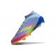 Botas de Futbol adidas F50 Elite Mid FG Azul Fusion Limón Lúcido Rosa Lúcido