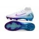 Nike Air Zoom Mercurial Superfly X Elite FG Blanco Azul Violeta