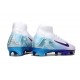 Nike Air Zoom Mercurial Superfly X Elite FG Blanco Azul Violeta