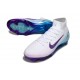 Nike Air Zoom Mercurial Superfly X Elite FG Blanco Azul Violeta