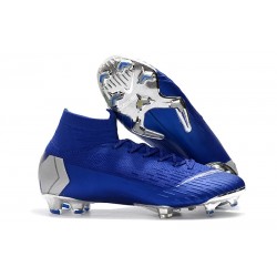 Nike Mercurial Superfly VI Elite FG Tacón - Azul Plata