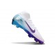 Nike Air Zoom Mercurial Superfly X Elite FG Blanco Azul Violeta