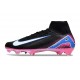 Nike Air Zoom Mercurial Superfly X Elite FG Negro Blanco Azul
