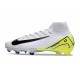 Nike Air Zoom Mercurial Superfly X Elite FG Blanco Negro Amarillo