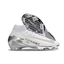 Nike Air Zoom Mercurial Superfly X Elite FG Blanco Plateado